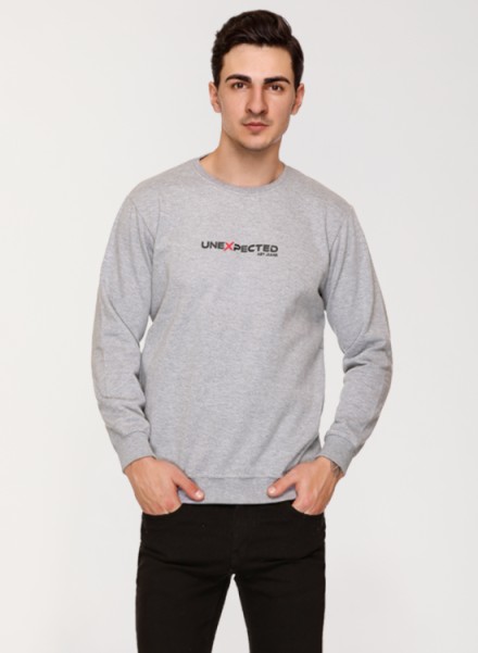 Array Printed Round Neck Sweatshirt