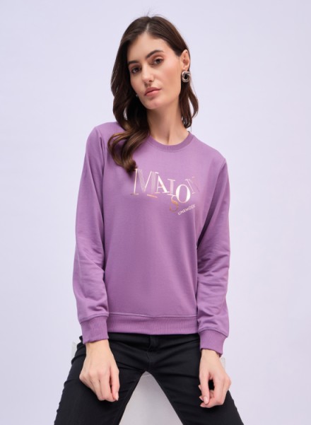 UNEMODE Women Full Sleeve Printed Sweatshirt