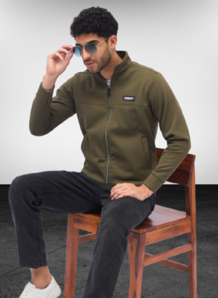 Array Mens Front Zip Sweatshirt