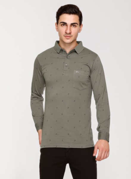 Array Full Sleeve Printed Polo