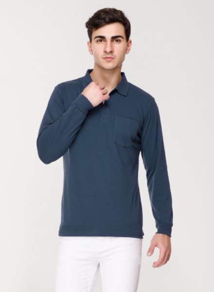 Array Solid Full Sleeve Polo