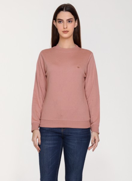 Unemode Solid Full Sleeve Round Neck Sweatshirt