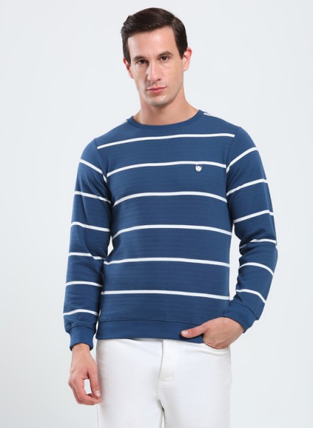 StripeCore Mens Round Neck Sweatshirt